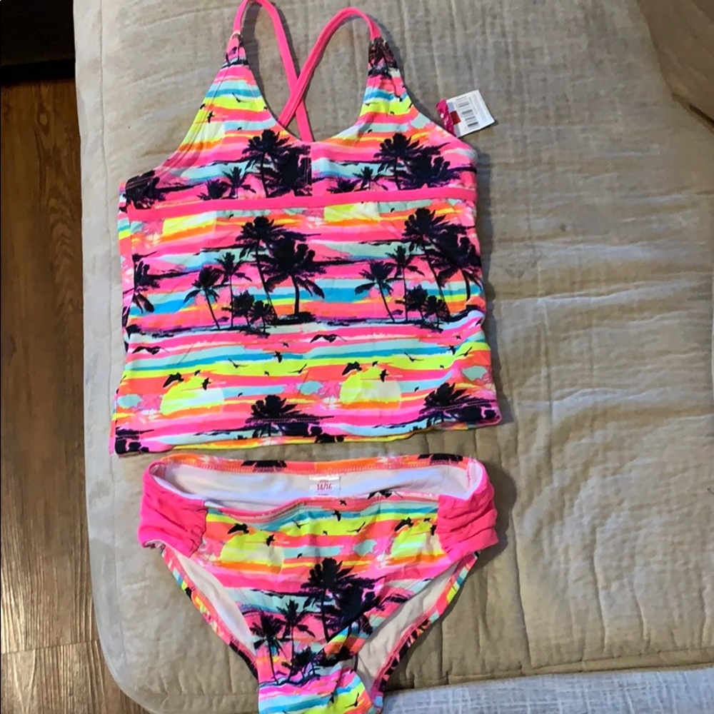 Extremely Me Girl's 2-Piece Tankini - NWT Sz 14/16
